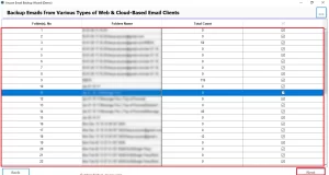 select the required mailbox folders for export.