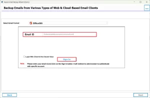 enter the credentials associated