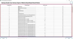 Preview the mailbox folders and click Next.