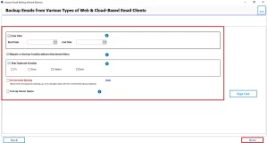 Apply the specific filters and click next.