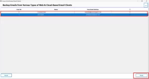 Preview the mailbox data and click Next.