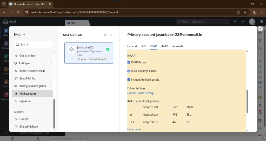 Go to settings and add mail account.