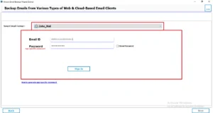 select Zoho Mail.