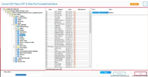 Preview the files and click next.