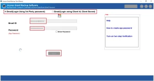 Enter the Gmail Login Credentials.