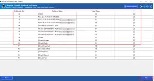 Select the file from the preview table and click Next.