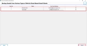 Preview the mailbox data.