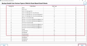 Preview the mailbox data and click the Next button.