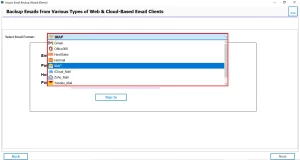 Click on Migrate in Email Client, and select IMAP.  