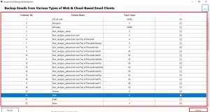 Preview the fetched mailbox data and click Next.