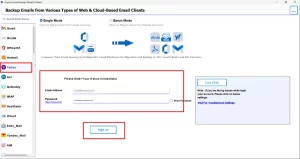 Pick Yahoo as the email source and enter credentials >> Sign in.