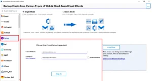 Log in to your Yahoo Mail account.