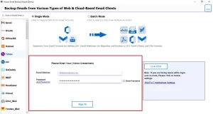Enter the Yahoo Mail credentials.