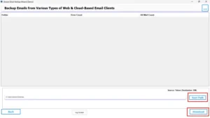 Choose a location for saved files and click on Download.