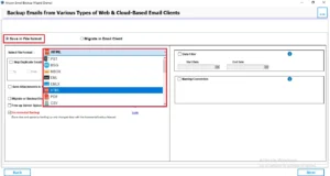 Select HTML from the "Save in file format”.