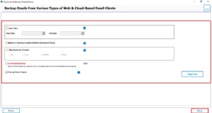 Enable the required filters and click Next.