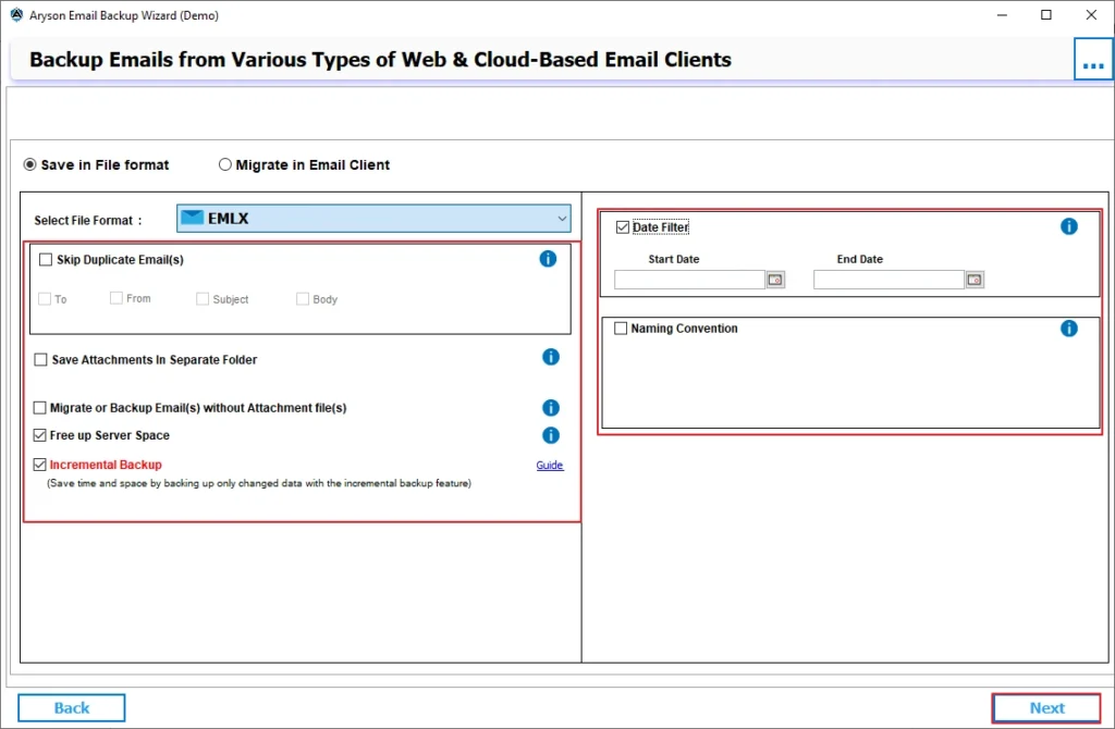 apply features & filters
